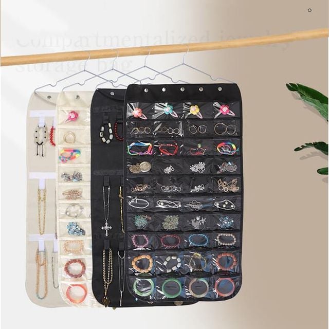 걸이형 악세서리 수납 포켓 쥬얼리 귀걸이 주머니