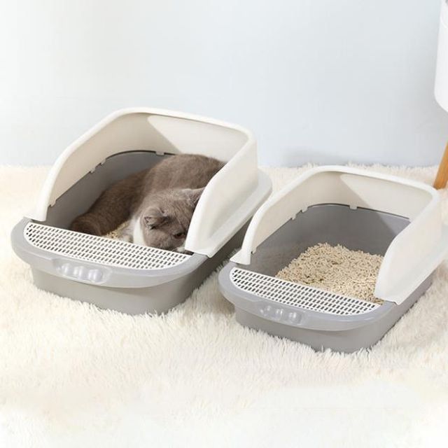오픈형 고양이 화장실 편리한 배변통