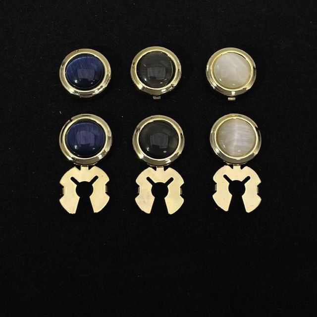 여성용 커프스 단추 2개 세트 브로치 옷핀 생일선물 소품샵