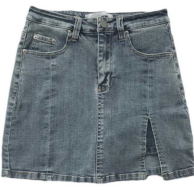 A라인 데님 스커트 하이웨이스트 청치마 RNR-0050