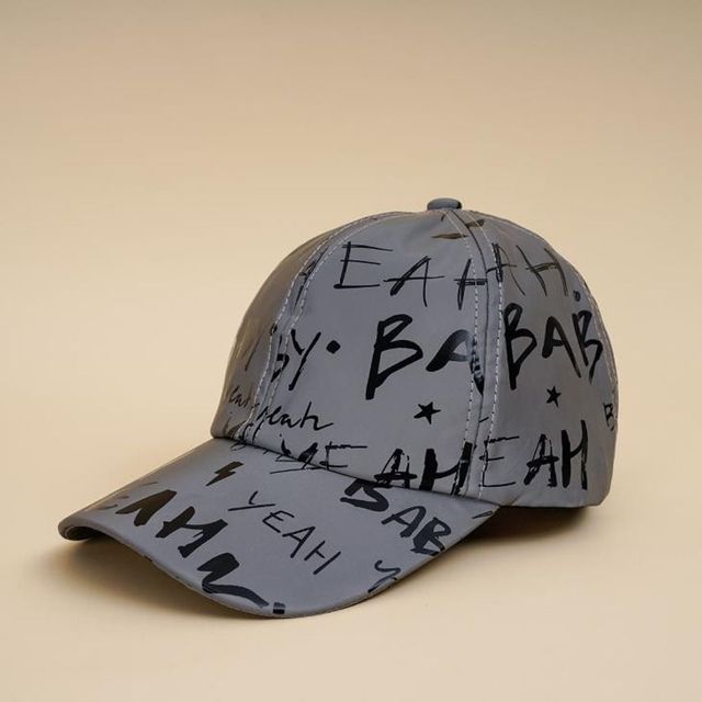 남녀 공용 야광 힙합 스냅백 그래피티 모자