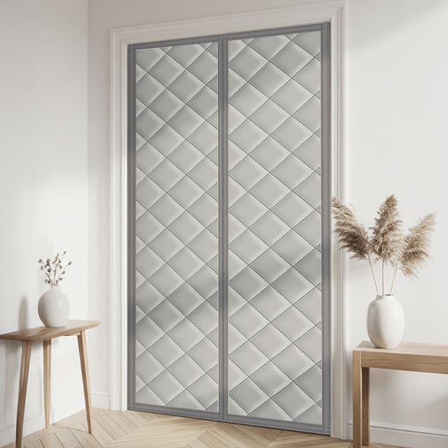 방풍 외풍 현관 문 바람 차단 비닐 막 커튼 90x210cm