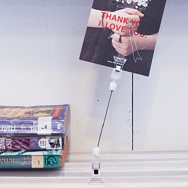 [ 양쪽 집게중형 100철사봉 쇼클립 10개 ] 안내판 메모꽂이 찝게 POP 팝업 메모클립 전시장 상품표시 알림표시 명함꽂이