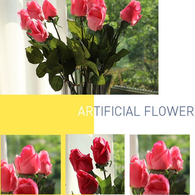 장미꽃 인테리어 로비 호텔 플라워 조화 장식 웨딩