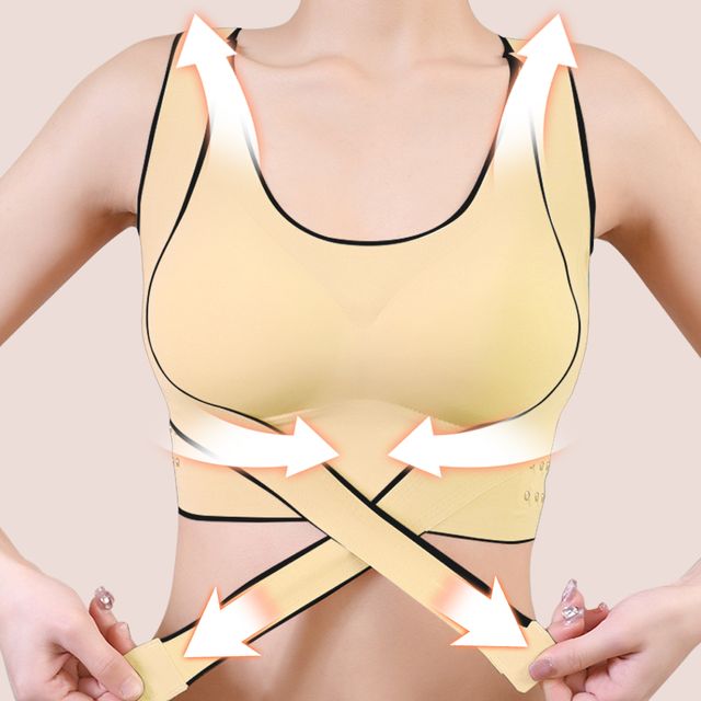 심리스 속옷 부유방커버 노와이어 볼륨 자세보정 브라