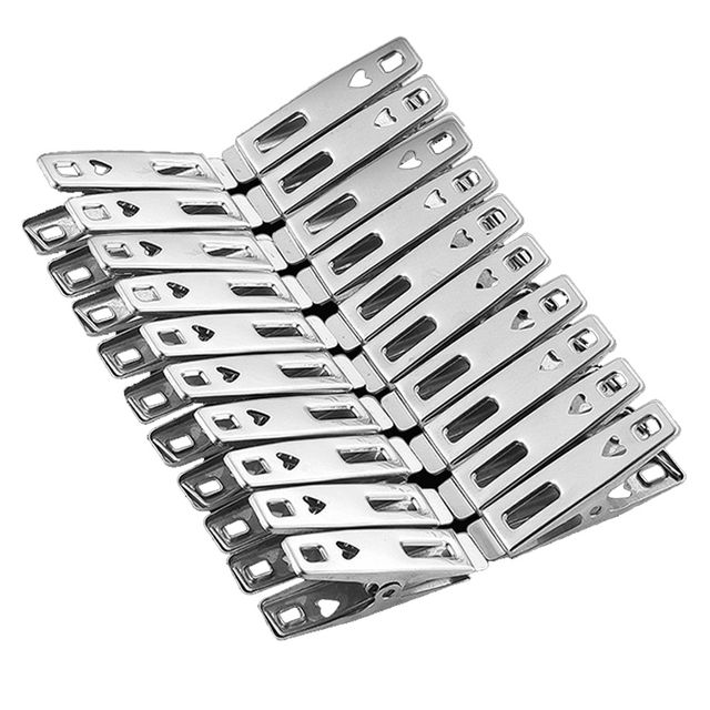 스텐 빨래집게 20개 문구집게 주방소품 봉지집개