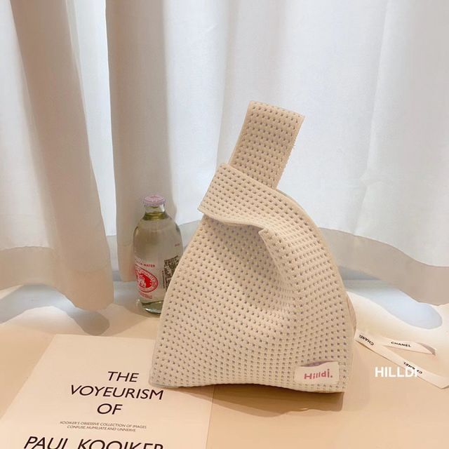 1+1 니트 스퀘어 손목가방 미니토트백 MFNC-040120