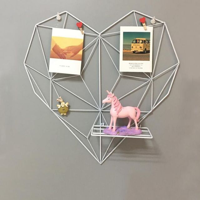 하트 포토월 인테리어 장식 네트망 벽걸이