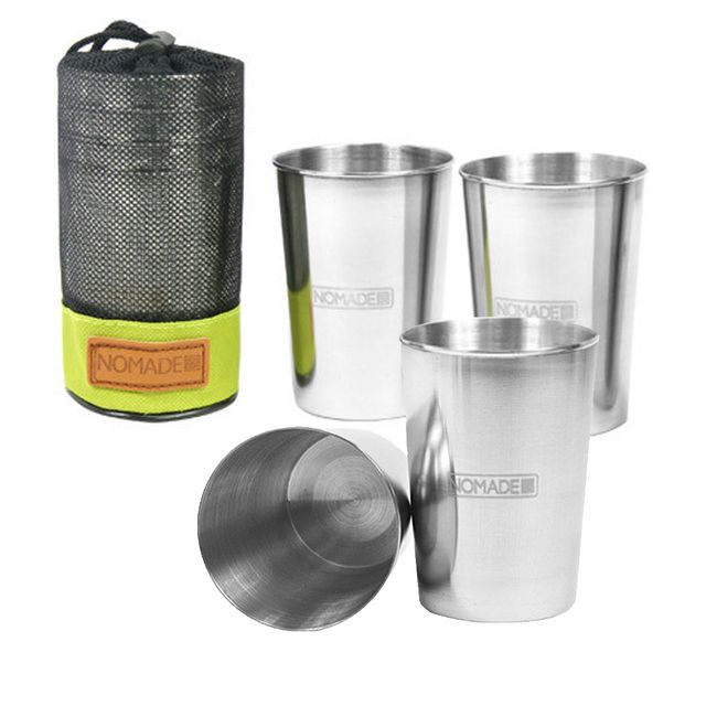 노메이드N5778 캠핑 스텐 맥주컵 4P 물컵 등산 낚시