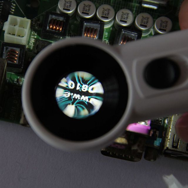 포켓 관찰돋보기 돋보기 40배율 LED 21mm 정밀작업