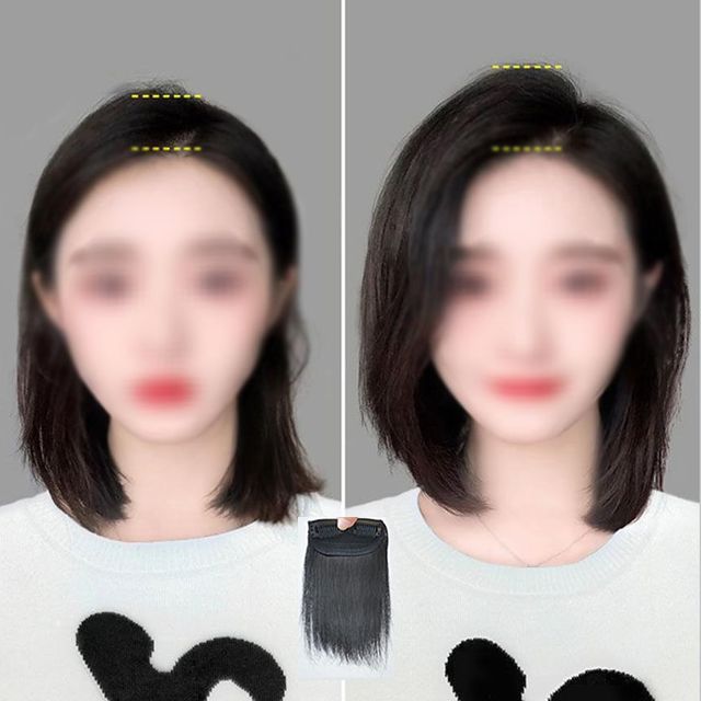 키밍 헤어 뽕 볼륨 부분가발 피스 정수리 가발 15CM