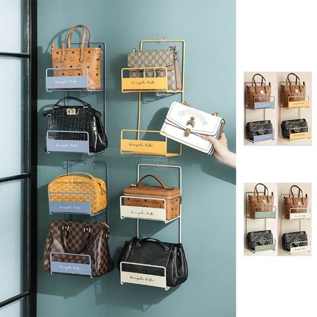 키밍 2단 가방 정리대 수납 보관함 진열대 홀더