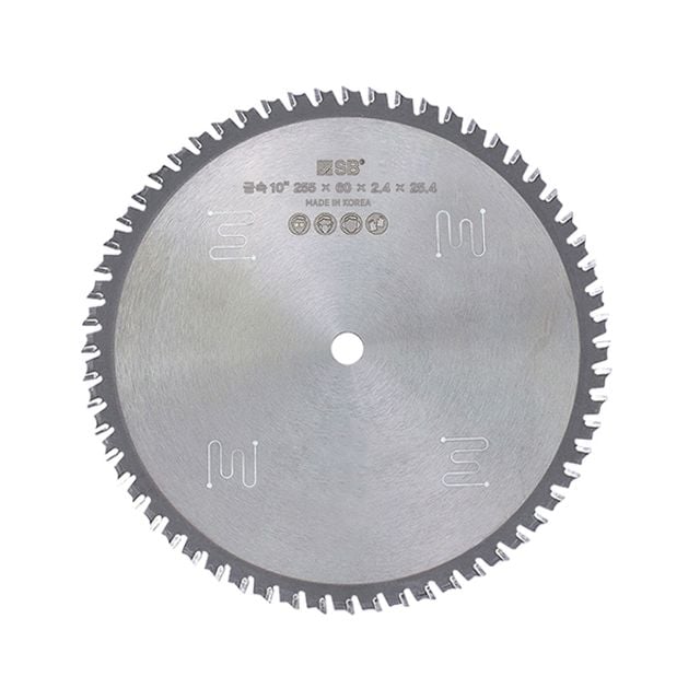 SB 원형톱날 10 에스비 255mmx60Px2.4Tx25.4mm 금속용