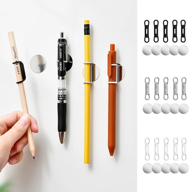 마그네틱 다용도 홀더 5p 실리콘 필통 펜슬 꽂이 고정