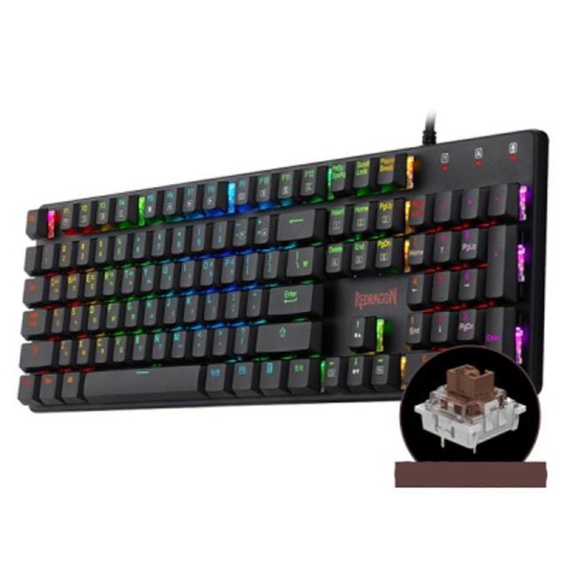 Redragon SHRAPNEL RGB 기계식 게이밍 키보드 갈축