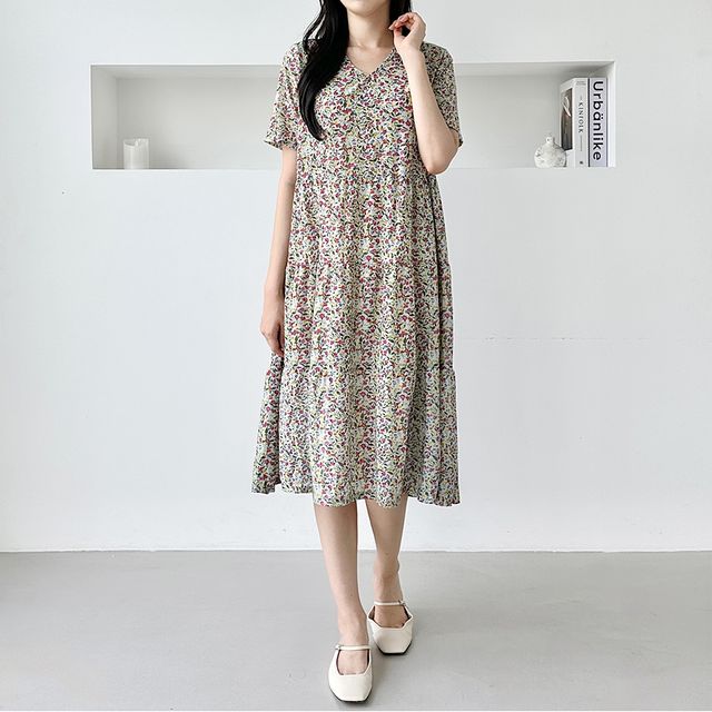 까실이 브이넥 캉캉원피스 SD-250712