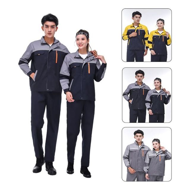 키밍 작업현장 안전 긴팔 상하의 근무복 세트