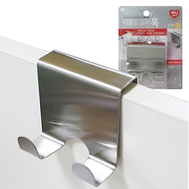 하니 스테인레스 도어후크 2구 1개