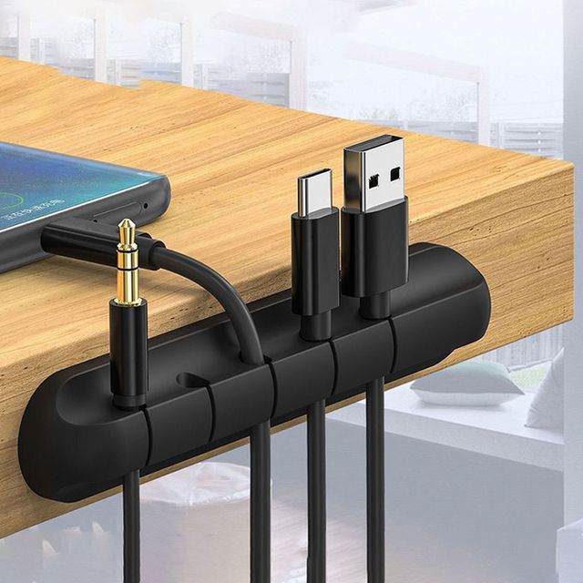 케이블 선 정리 실리콘 5구 홀더 LMCF-0124