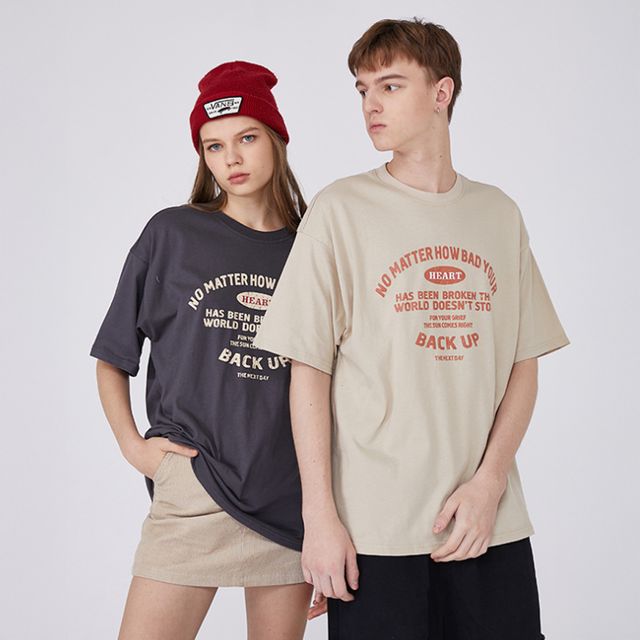 빌리하 프린팅 오버핏 반팔티 SD-250408