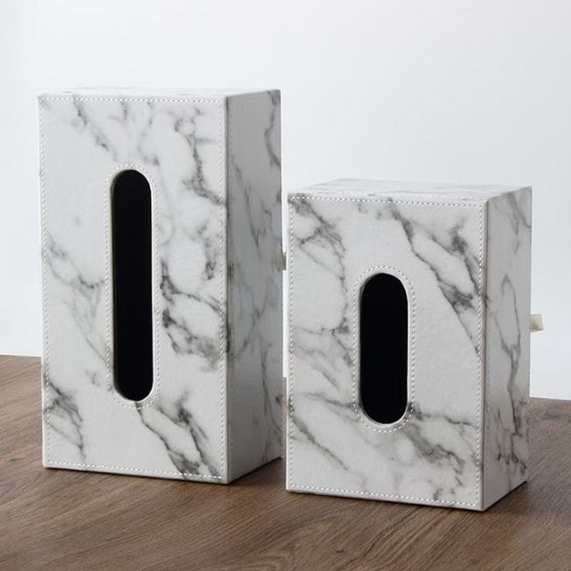 프리미엄 가죽 티슈케이스 화장지 수납함 물티슈 정리함