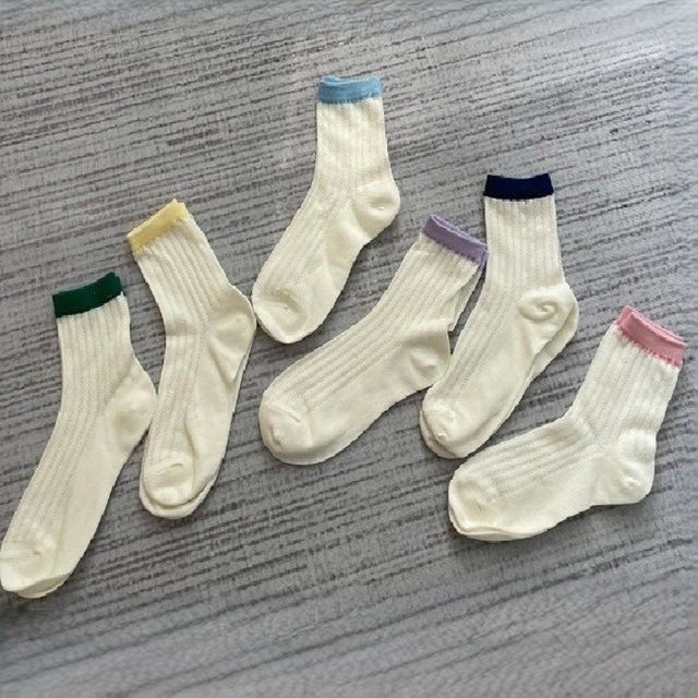 파스텔 밴드 여름용 레이온 니삭스 ROOT3401