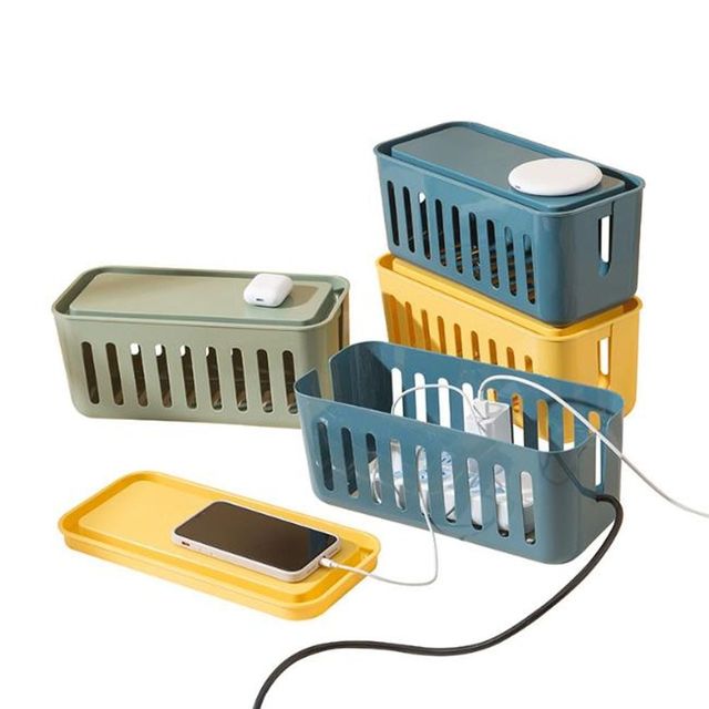 멀티탭 정리함 콘센트 보관 박스 전선 정리 솔루션