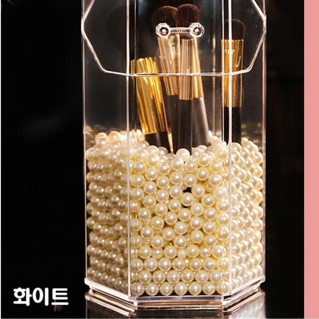 키밍 메이크업 브러쉬 수납 아크릴 투명 먼지방지 케이스