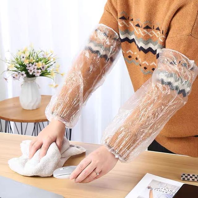 일회용 방수팔토시 100매 오염방지 투명 주방 작업