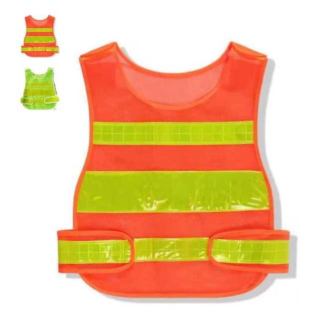 키밍 야간 반사 안전조끼 작업복 현장 공사 메쉬