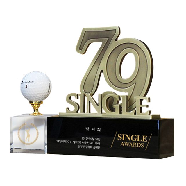 싱글패 타수숫자 SSC16 금속 커팅 골프트로피 기념패
