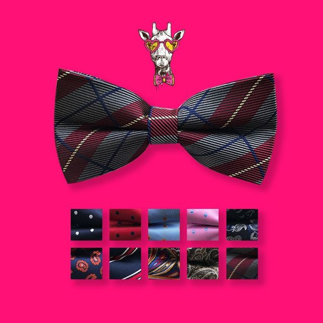 남자용 패턴 나비넥타이 보타이 심플한 디자인 고급스러운 스타일