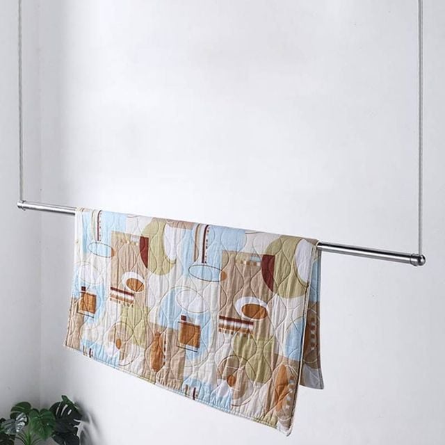 길이 조절 가능한 이불 건조 행거 및 행거봉