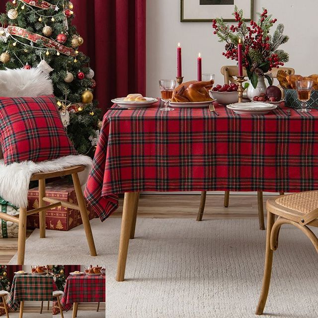 키밍 체크 패턴 식탁보 테이블보 인테리어 덮개 9090