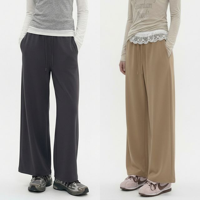 여성 밴딩 스트링 와이드 팬츠 JEB-1006826