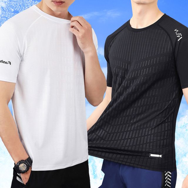 남성 쿨링 반팔티 여름 머슬핏 티셔츠 짐웨어 운동복
