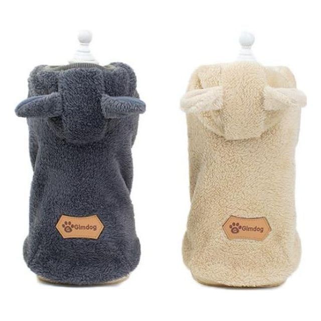 겨울용 반려동물 후드티 따뜻한 강아지 옷 코트
