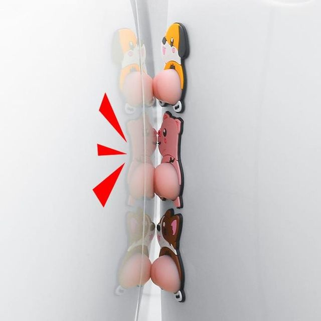 자동차 도어 문콕 방지 가드 6개 세트 귀여운 디자인