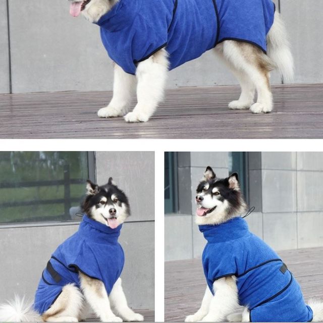 강아지 펫 목욕타월 고양이 가운 수건 타올 극세사 XL