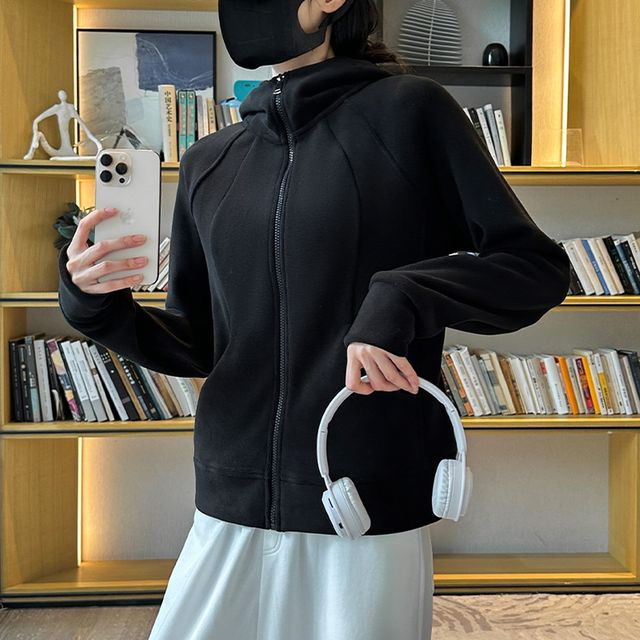 폴라플리스 여성 절개 후드 집업 MFNC-1004528