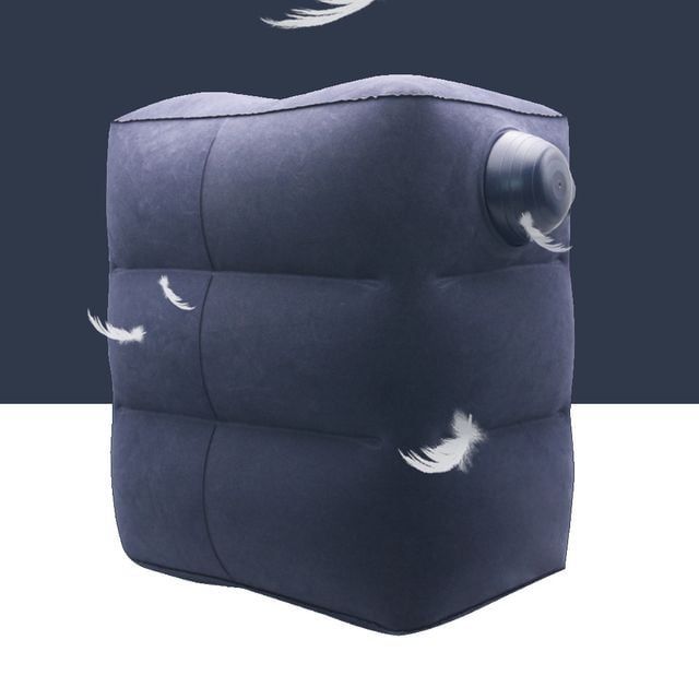 키밍 에어 발받침대 발쿠션 사무실 기내용 다용도 휴대용