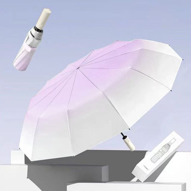 레인보우 그라데이션 자동 우산 FLS-1005784