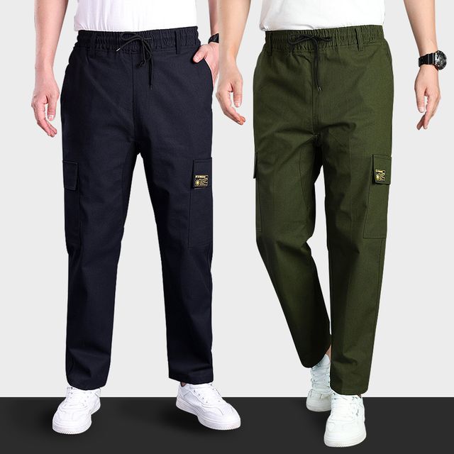 남자 작업복 바지 허리밴딩 퍼티그팬츠 춘추 근무복 2컬러