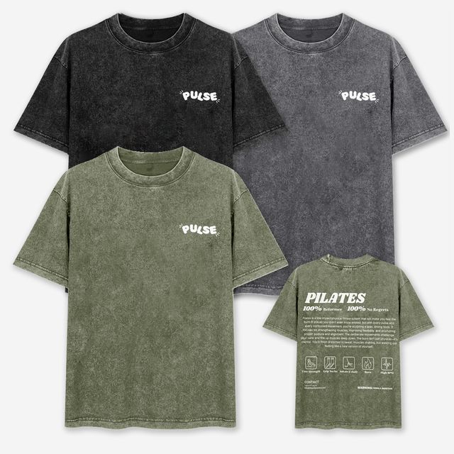 남녀공용 펄스 피그먼트 프린팅 반팔티 SD-250802