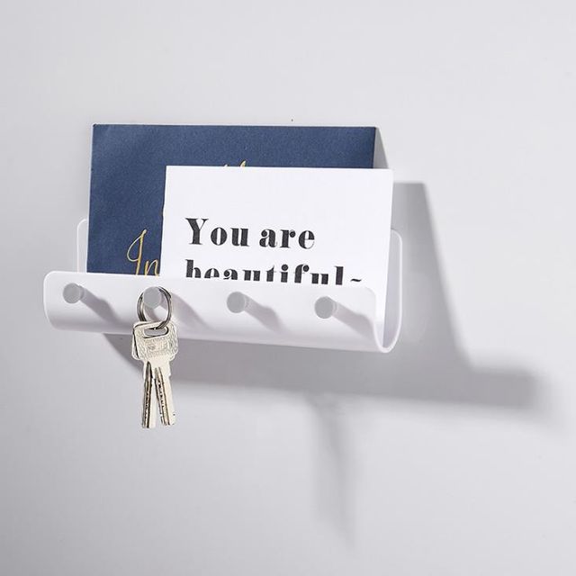 키밍 현관 키홀더 걸이 타워 4고리 수납선반 키행거