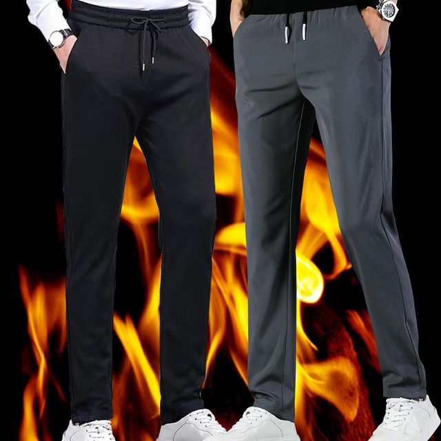 남성 기모 바지 슬랙스 겨울 방한 추리닝 밴딩 팬츠