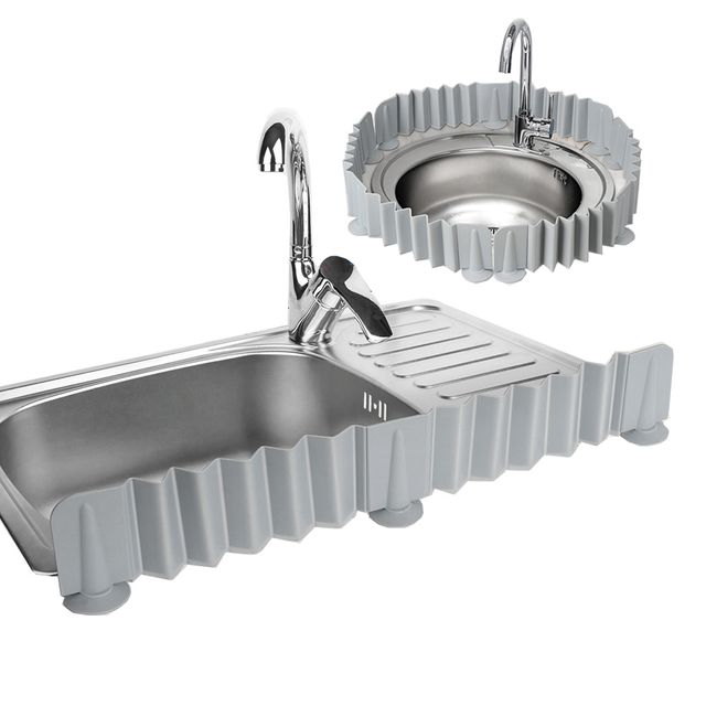 삼정331회색 싱크대 물맊이 실리콘 주름 싱크물막이