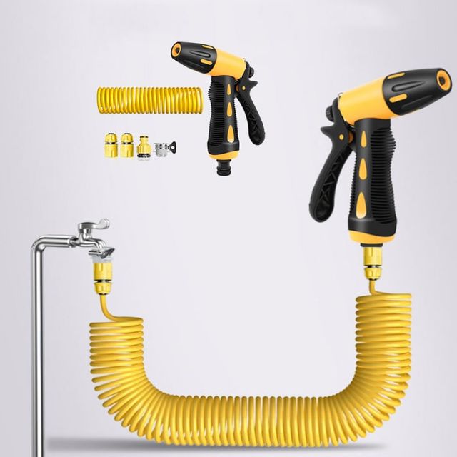 키밍 고압 분사기 호스 세트 세차 청소 원예용 10m