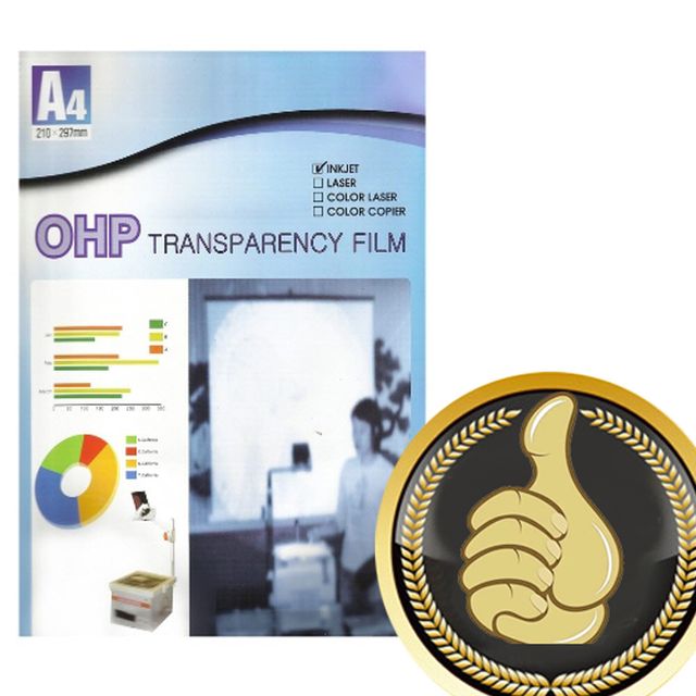 A4 OHP 시각자료 필름 잉크젯프린터용 50