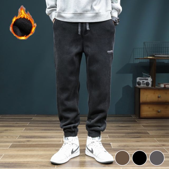 허리밴딩 코듀로이 조거 기모 바지 URD-443